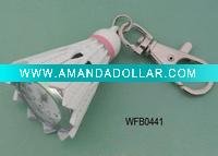 Watch key chain, badminton