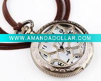 Fashion Jewellry-New Arrival Hollow Out Lattice Watch Necklace