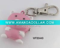 Wholesale Key chain watch, pink pig