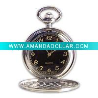 Wholesale Pocket Watch with Black Watch Face