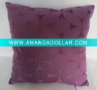 microfiber floral embossing cushion
