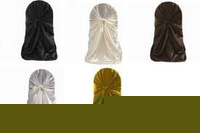 Wholesale Self Tie Universal Satin Wedding Chair Covers for SALE Brand New