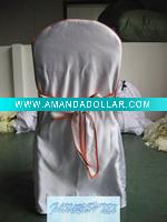 Wholesale HOT SELL silk chair cover, banquet chair cover, folding chair cover