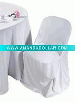 Wholesale folding chair cover polyester chair cover wedding chair cover