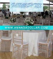 Wholesale HOT SELL organza chair cover, banquet chair cover, folding chair cover