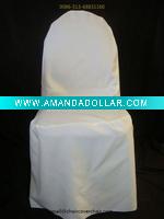 White Polyester Chair Cover