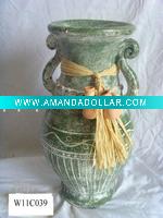 Wholesale bigger antique clay vase /ceramic vase/flower vase