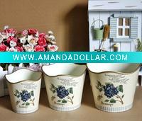 metal flower vase