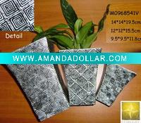 Wholesale Metallic Silver Ceramic Flower Vase