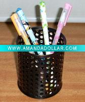 Wholesale metal mesh pen holder(JM803F), pencil vase,office stationery set
