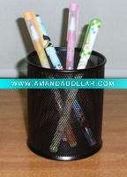 Wholesale metal mesh pen holder(JM802K), pencil vase,office stationery set