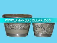 Wholesale Round galvanized metal terracotta planter