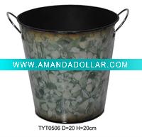 art stone iron flower pot