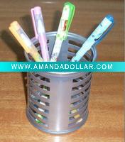 Wholesale metal mesh pen holder(JM802B), pencil vase,office stationery set