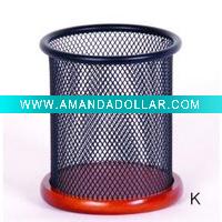 Wholesale metal mesh pen holder(JM341), pencil vase,office stationery set