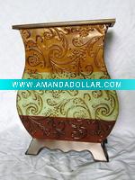 metal vases