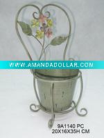 Wholesale metal chair vase