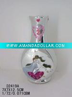 Wholesale New design polyresin glass vase wedding gifts