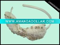 Wholesale fashion bow headbands with crystal