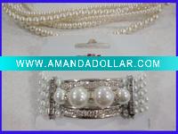 Wholesale pearl & diam bracelet