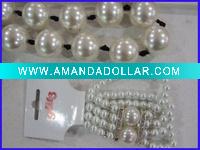 Wholesale 4row pearl & diam bracelet