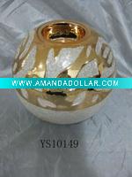 Wholesale newest design golden ceramic vase
