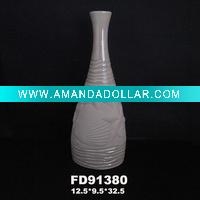 glazed pottery vases