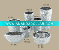 Wholesale Silver ceramic flower vase V11-57
