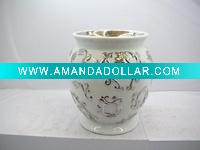 Wholesale Decorative porcelain electroplating vase