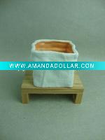 square flower pot