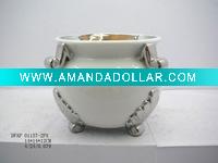 Decorative porcelain electroplating vase