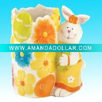Ceramic Easter Bunny Vase