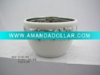 Decorative porcelain electroplating vase