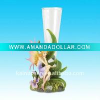 Wholesale Beautiful polyresin flower vase, home decoration