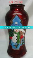 Wholesale Polyresin flower vase,CHRISTMAS DAD