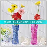 Wholesale 2011 best selling decorating foldable plastic vase
