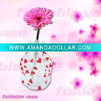 Wholesale VERY BEAUTIFY PLASTIC folding plastic vase