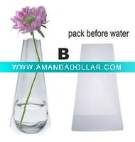 Wholesale plastic flower vase,plastic foldable vase,folding flower vase