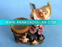 Resin Gnome Tabletop Flower Pot