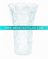Wholesale 9inch crystal flower vases,plastic flower pot