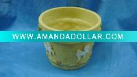 Wholesale polyresin flower garden pot vases