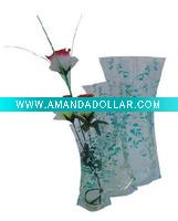 Wholesale promotional hot design PVC folding vase