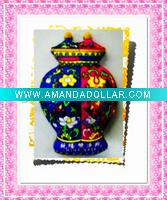 Wholesale vase shape soft pvc refrigerator magnet