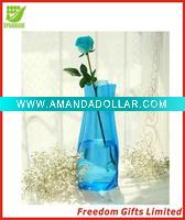 Wholesale Unique Design Top Quality Logo Printed Foldable PVC Vase,Plastic Flower Vase