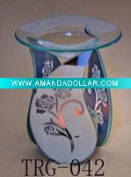 Wholesale Newest romantic rose style fragrance glass oil burner