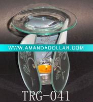 Wholesale Newest romantic rose style fragrance glass oil burner