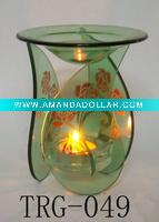 Wholesale Newest romantic rose style fragrance glass oil burner