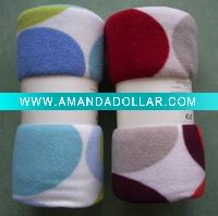 Wholesale knitted 100%polyester fashion printed fleece baby/kids winter blanket