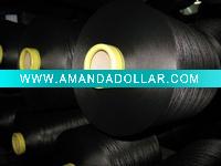 75d/48f 100% black polyester yarn for knitting and covering