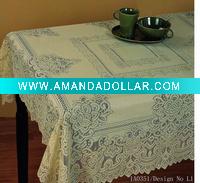 polyester crochet table cloth